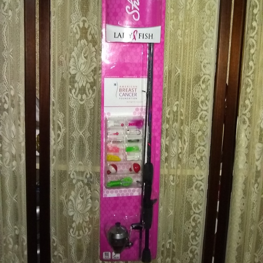 SHAKESPEARE LADYFISH SPIN-CAST COMBO /TACKLE KIT